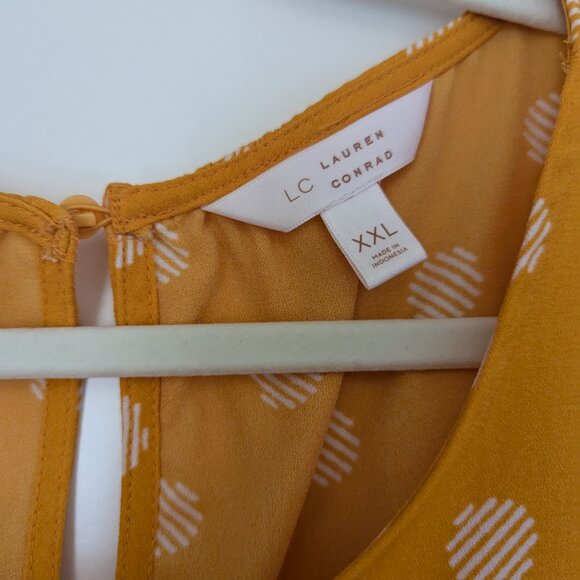Lauren Conrad Polka Dot Blouse, Size XXL - Picture 4 of 4